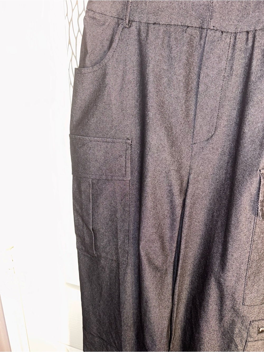 Fashion Nova Black Strapless Wide-Leg Jumpsuit with Cargo Pockets - Picture 8 of 14